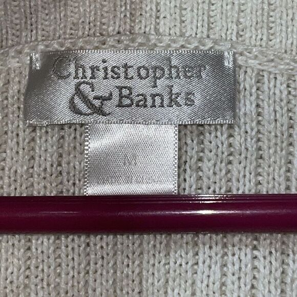 Christopher Banks Spring Sweater Lot Of 2 Wmns Sz Med Cotton Blend Garden - Picture 14 of 16